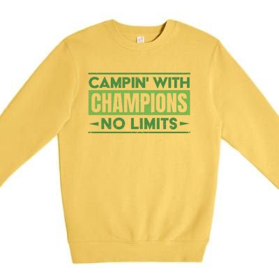 Camping With Champions Premium Crewneck Sweatshirt