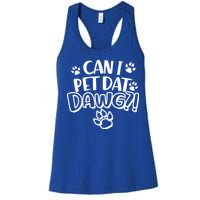 Can I Pet Dat Dawg Women's Racerback Tank