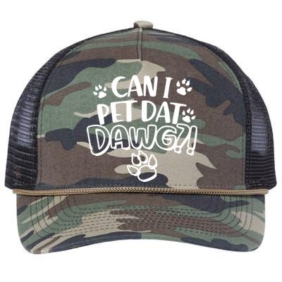 Can I Pet Dat Dawg Retro Rope Trucker Hat Cap