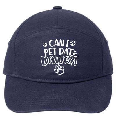 Can I Pet Dat Dawg 7-Panel Snapback Hat