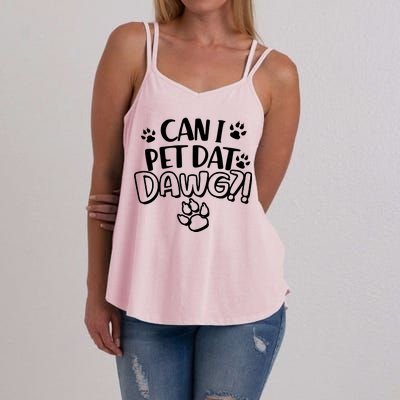 Can I Pet Dat Dawg Women's Strappy Tank