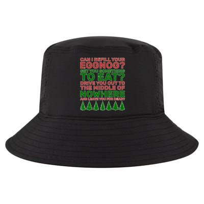 Can I Refill Your Eggnog Funny Christmas Cool Comfort Performance Bucket Hat