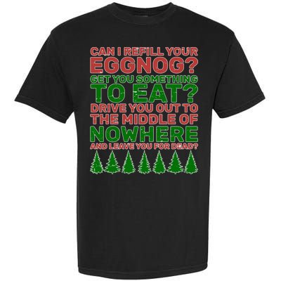 Can I Refill Your Eggnog Funny Christmas Garment-Dyed Heavyweight T-Shirt