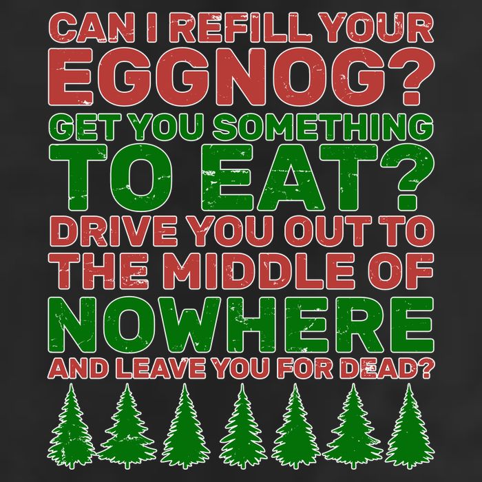 Can I Refill Your Eggnog Funny Christmas 7 Panel Mesh Trucker Snapback Hat