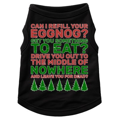 Can I Refill Your Eggnog Funny Christmas Doggie Tank