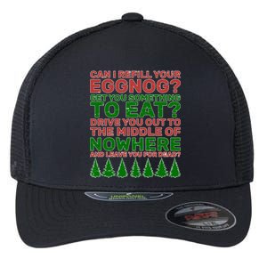 Can I Refill Your Eggnog Funny Christmas Flexfit Unipanel Trucker Cap