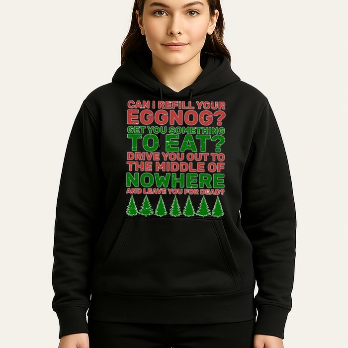 Can I Refill Your Eggnog Funny Christmas Hoodie