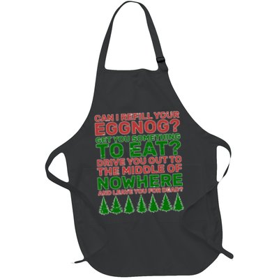 Can I Refill Your Eggnog Funny Christmas Apron