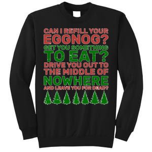 Can I Refill Your Eggnog Funny Christmas Sweatshirt