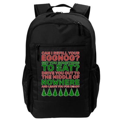 Can I Refill Your Eggnog Funny Christmas Backpack
