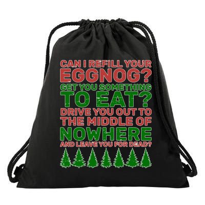Can I Refill Your Eggnog Funny Christmas Drawstring Bag