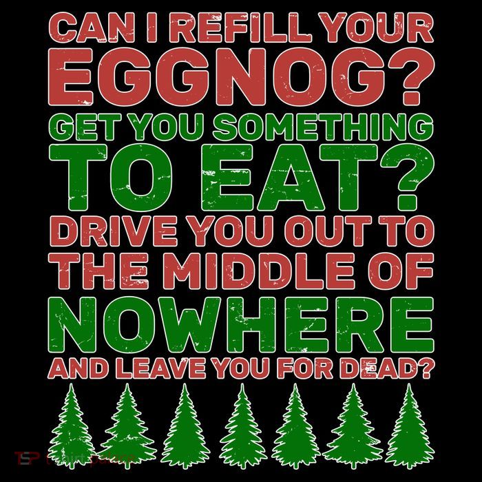 Can I Refill Your Eggnog Funny Christmas Tank Top