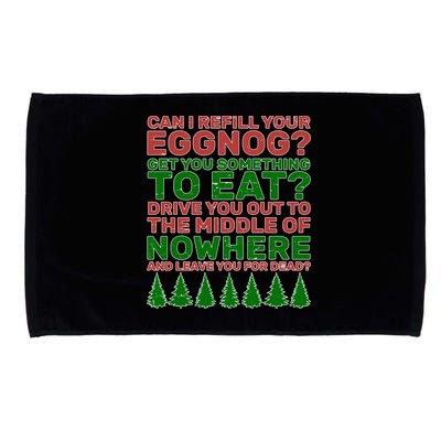 Can I Refill Your Eggnog Funny Christmas Microfiber Hand Towel