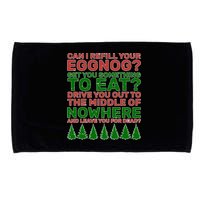 Can I Refill Your Eggnog Funny Christmas Microfiber Hand Towel