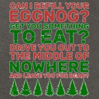 Can I Refill Your Eggnog Funny Christmas Cotton Canvas Backpack