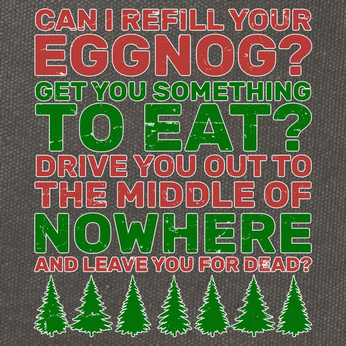 Can I Refill Your Eggnog Funny Christmas Cotton Canvas Backpack