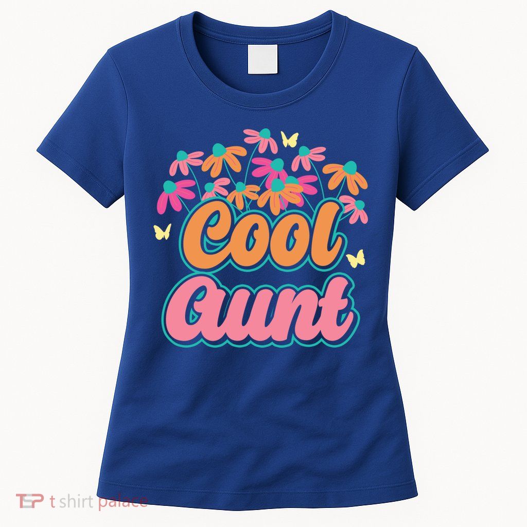 Cool Aunt Niece Nephew Auntie Nephews Gift Womens T-Shirt