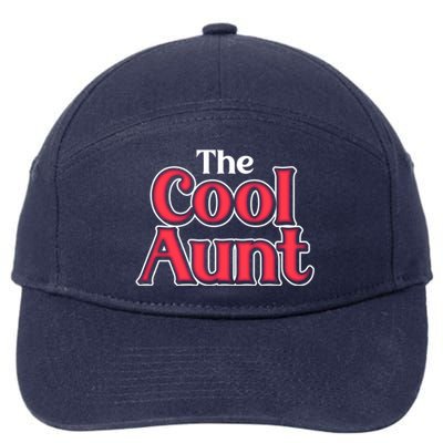 Cool Aunt Niece Nephew Auntie Gift 7-Panel Snapback Hat