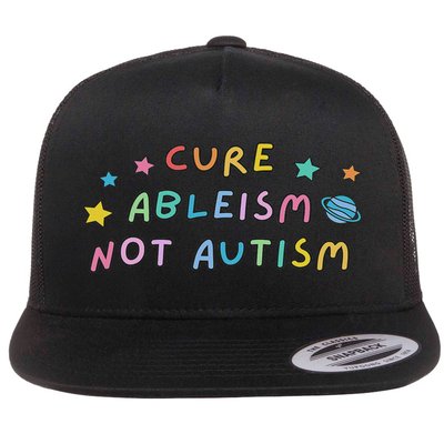 Cure Ableism Not Autism Autism Awareness Cute Flatbill Hat