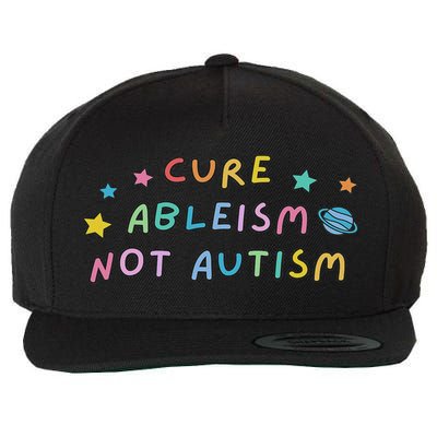 Cure Ableism Not Autism Autism Awareness Cute Wool Snapback Cap