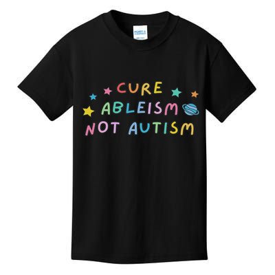Cure Ableism Not Autism Autism Awareness Cute Kids T-Shirt