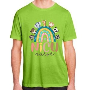 Cute Animals Nicu Nurse Rainbow Cute Gift Adult ChromaSoft Performance T-Shirt