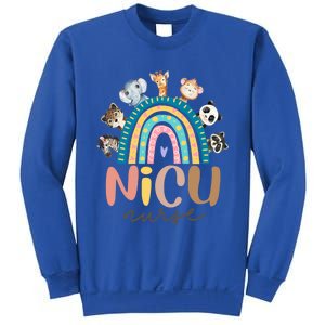 Cute Animals Nicu Nurse Rainbow Cute Gift Sweatshirt