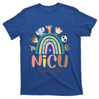 Cute Animals Nicu Nurse Rainbow Cute Gift T-Shirt