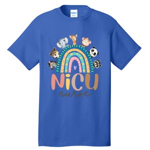 Cute Animals Nicu Nurse Rainbow Cute Gift Tall T-Shirt