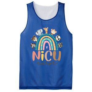 Cute Animals Nicu Nurse Rainbow Cute Gift Mesh Reversible Basketball Jersey Tank