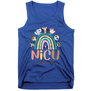 Cute Animals Nicu Nurse Rainbow Cute Gift Tank Top