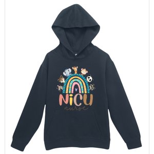 Cute Animals Nicu Nurse Rainbow Cute Gift Urban Pullover Hoodie