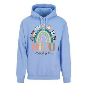 Cute Animals Nicu Nurse Rainbow Cute Gift Unisex Surf Hoodie