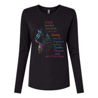 Cats Are Not Just Cats They Are Sanity They Are Happiness Womens Cotton Relaxed Long Sleeve T-Shirt