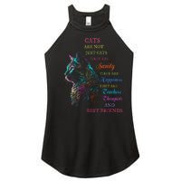 Cats Are Not Just Cats They Are Sanity They Are Happiness Women's Perfect Tri Rocker Tank