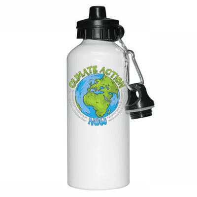 Climate Action Now Environt Protection Climate Change Gift Aluminum Water Bottle 