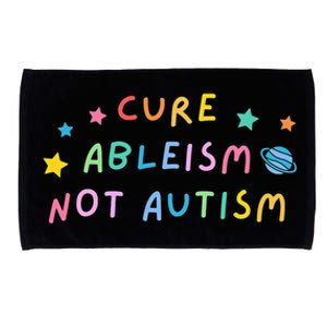 Cure Ableism Not Autism Autism Awareness Cute Microfiber Hand Towel