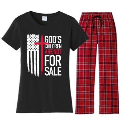 Children Are Not For Sale Protect Our Children Women's Flannel Pajama Set