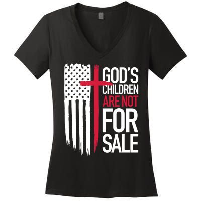 Children Are Not For Sale Protect Our Children Women's V-Neck T-Shirt