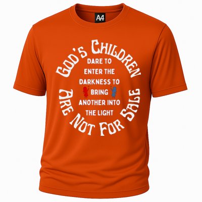 Children Are Not For Sale Protect Our Children Dare To Enter The Darkness Cooling Performance Crew T-Shirt