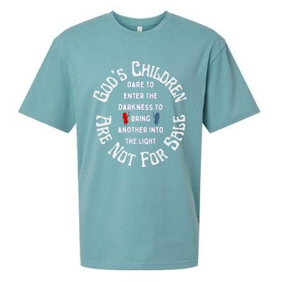 Children Are Not For Sale Protect Our Children Dare To Enter The Darkness Sueded Cloud Jersey T-Shirt