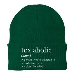 Cute Aesthetic Nurse Botox Cosmetic Rn Toxaholic Definition Knit Cap Winter Beanie