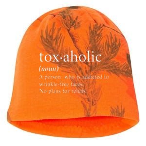 Cute Aesthetic Nurse Botox Cosmetic Rn Toxaholic Definition Kati - Camo Knit Beanie