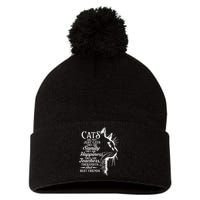 Cats Are Not Just Cats They Are Sanity Cat Pet Owner Pom Pom 12in Knit Beanie