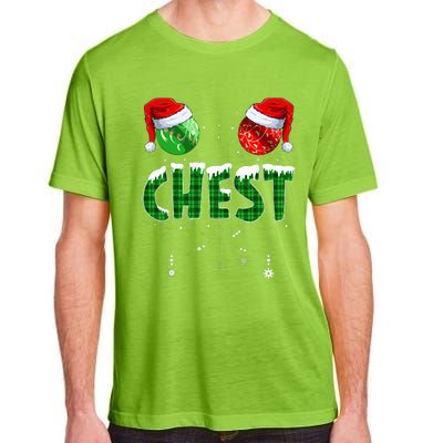 Chest And Nuts Christmas Matching Couple Funny  Adult ChromaSoft Performance T-Shirt