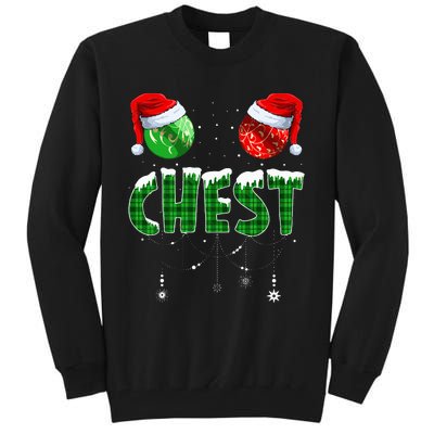 Chest And Nuts Christmas Matching Couple Funny  Tall Sweatshirt