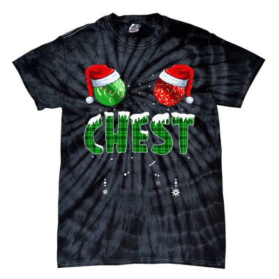 Chest And Nuts Christmas Matching Couple Funny  Tie-Dye T-Shirt