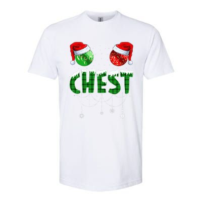 Chest And Nuts Christmas Matching Couple Funny  Softstyle® CVC T-Shirt