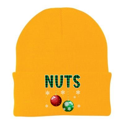 Chest And Nuts Christmas Matching Couple Chestnuts Funny Knit Cap Winter Beanie