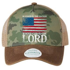 Christian American Nation Usa Flag Bible Patriotic Prayer Gift Legacy Tie Dye Trucker Hat